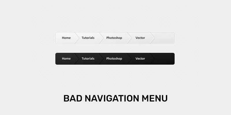 Bad navigation