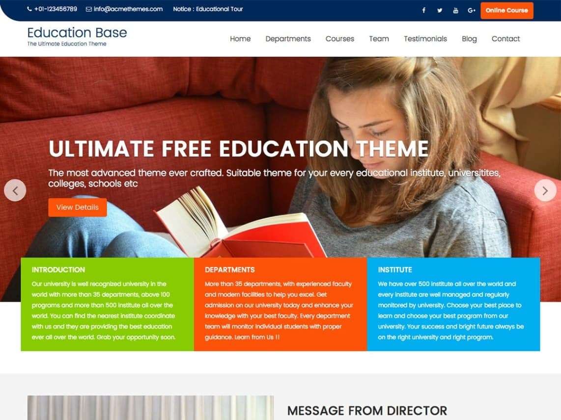 WordPress College Templates