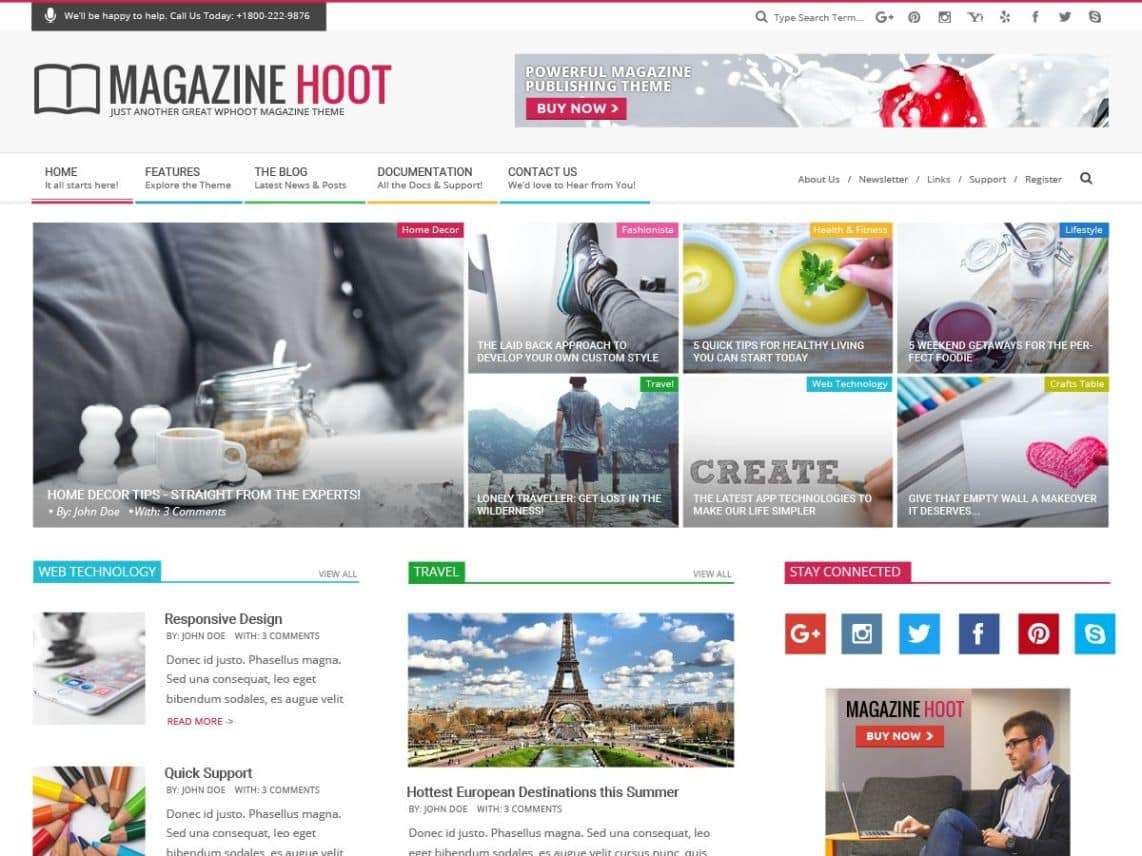 magazine hoot template thumbnail