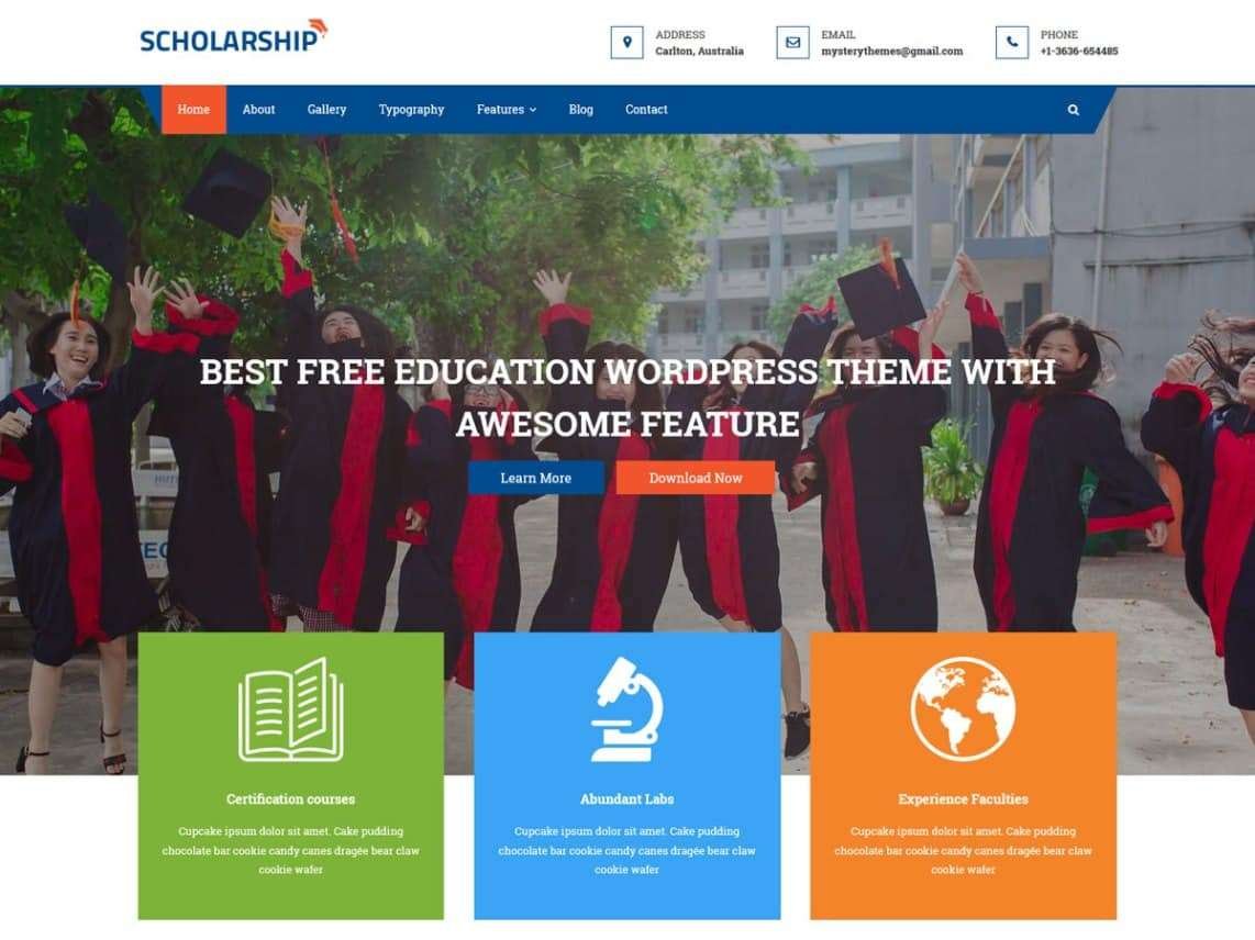 WordPress College Templates
