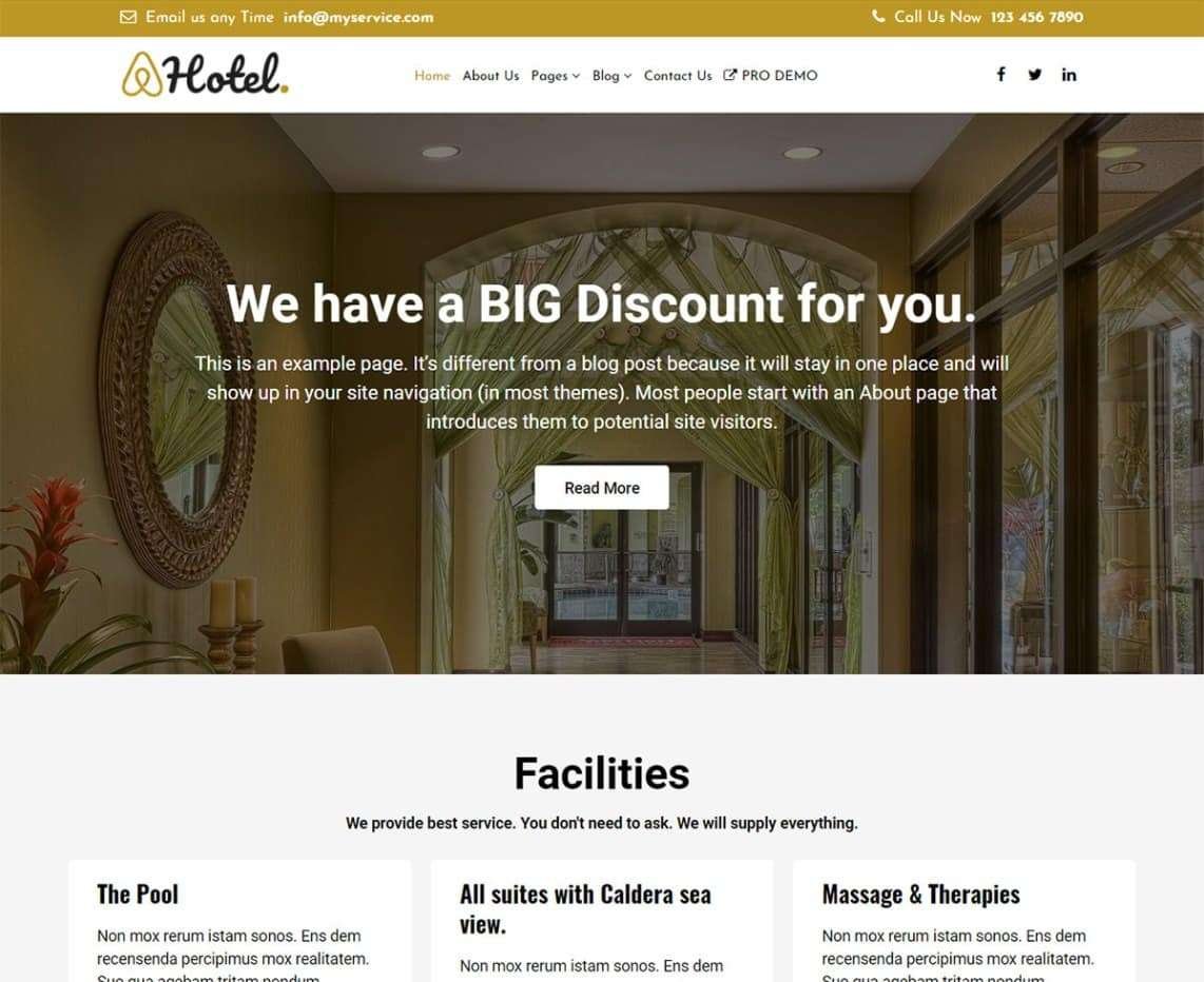 WordPress Themes for Hotels