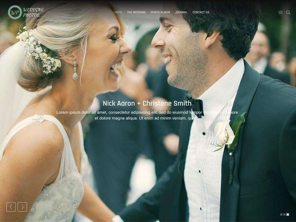 Best Free Wedding Photography WordPress Themes