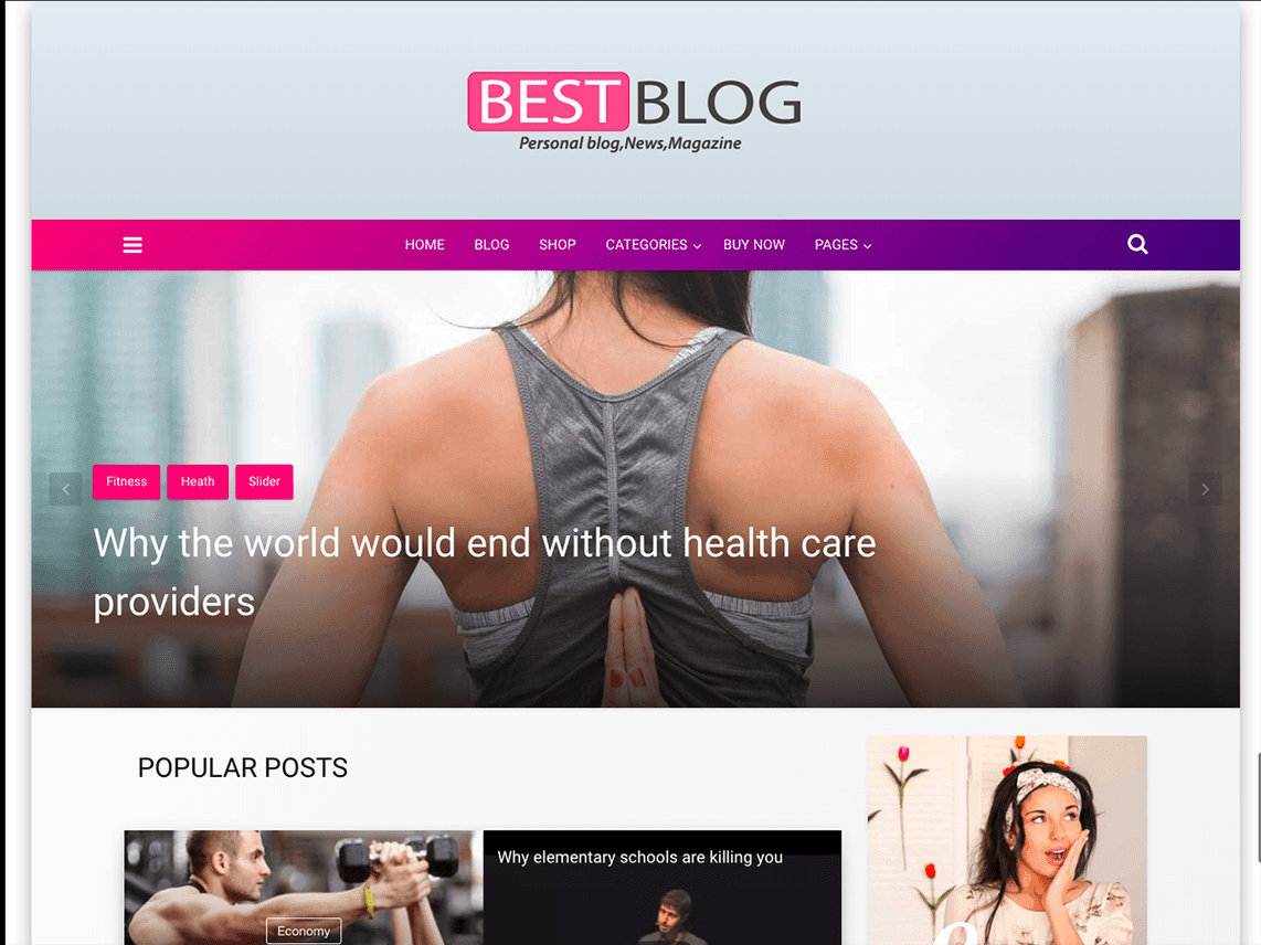 best wordpress personal blog theme
