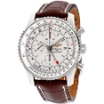 Breitling Navitimer World GMT Mens Watch A2432212/G571 - Brown Leather Strap With Crocodile Pattern