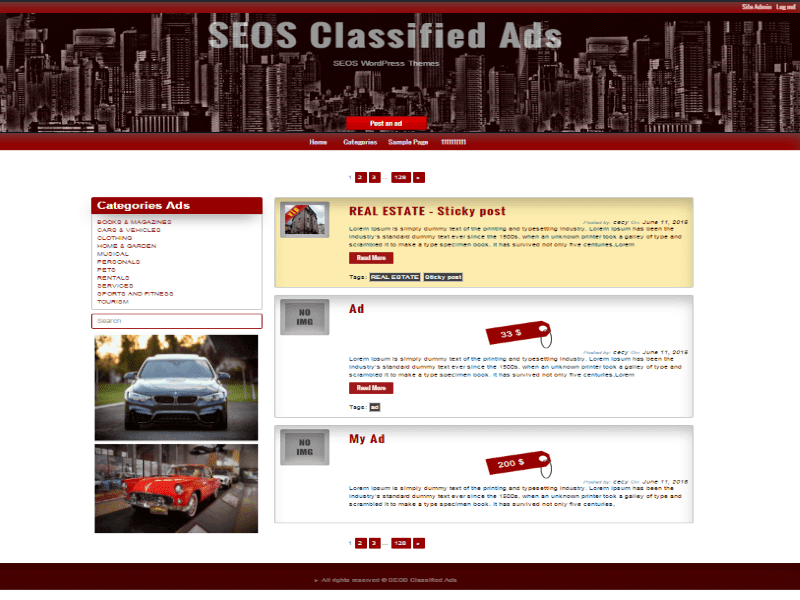 Classified Templates