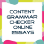 Content Grammar Checkers