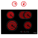 GASLAND CH77BF - Smooth Ceramic Glass Surface For Long Time Durability GASLAND CH77BF - Smooth Ceramic Glass Surface For Long Time Durability