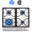 GASLAND GH60SF - Dual Fuel Gas Stovetop With A Powerful Four Burners GASLAND GH60SF - Dual Fuel Gas Stovetop With A Powerful Four Burners