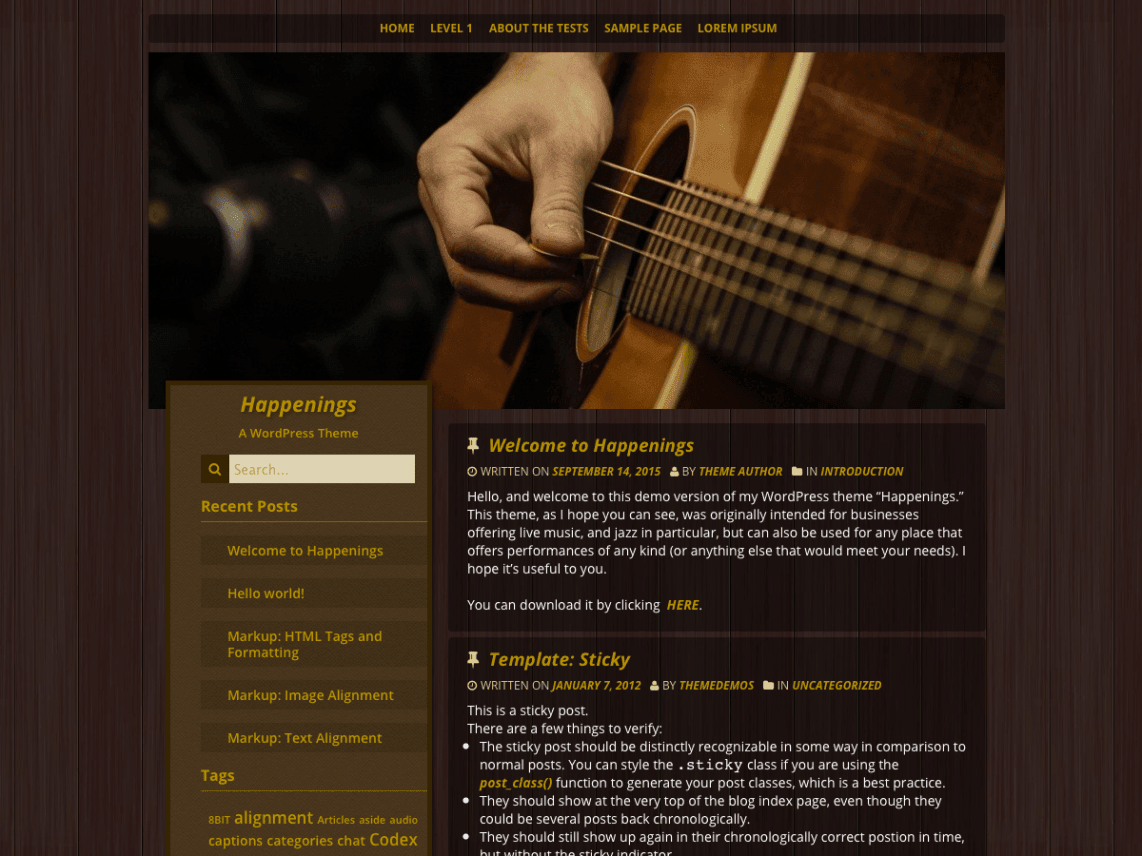 WordPress Music Themes