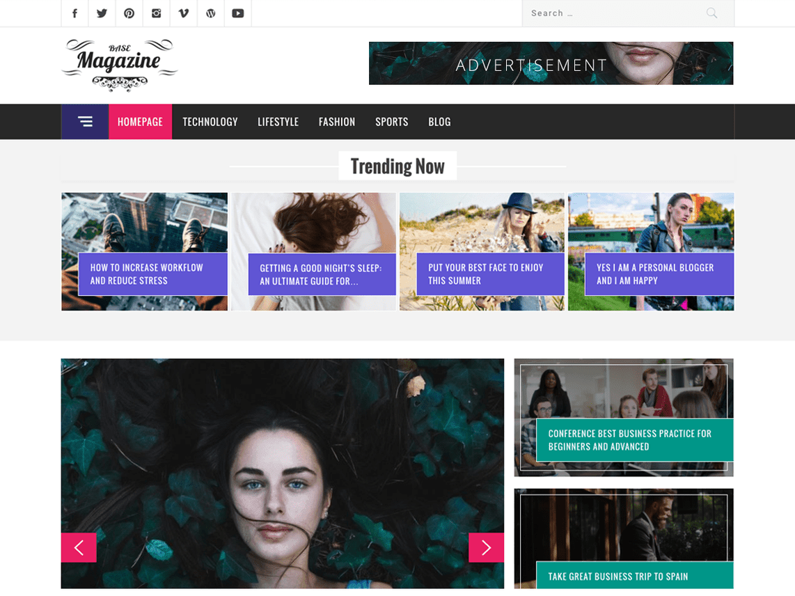magazine base template