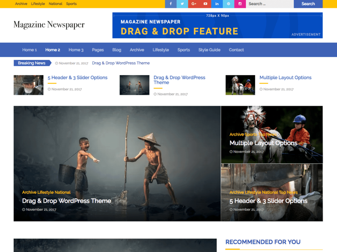 magazine newspaper template thumbnail