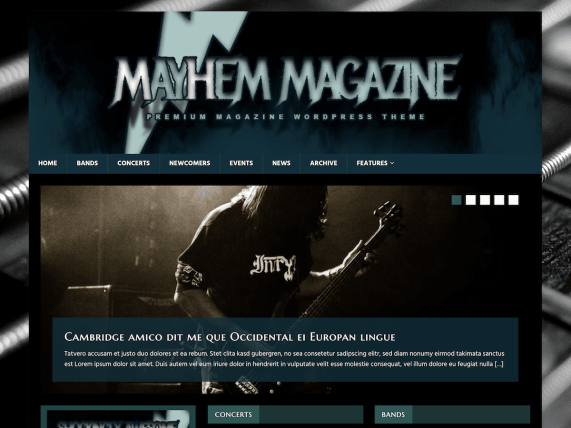 WordPress Music Themes