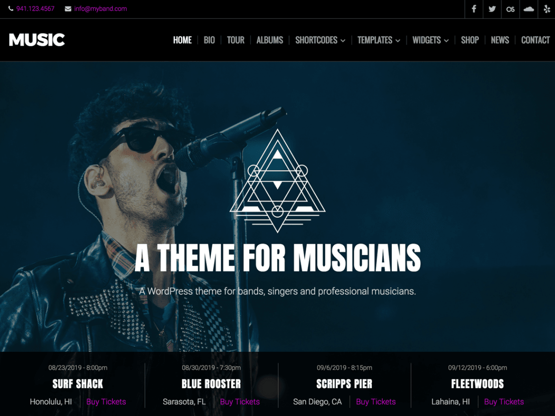 WordPress Music Themes