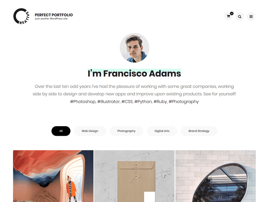 Portfolio WordPress Themes For Free