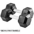 REP Rubber Coated Hex Dumbbell Pairs - Classic Rubber Coated Dumbbells With Safe Grip REP Rubber Coated Hex Dumbbell Pairs - Classic Rubber Coated Dumbbells With Safe Grip