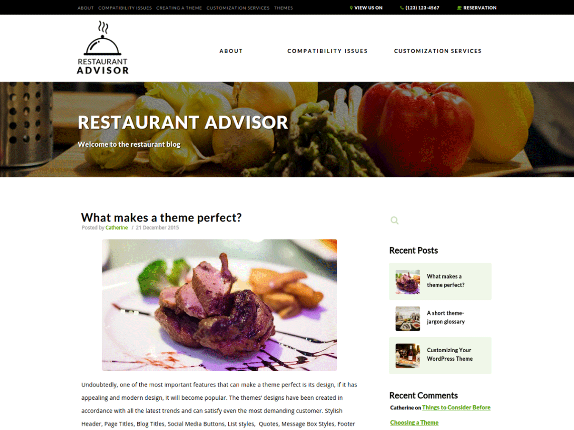10 Best Free Restaurant WordPress Themes