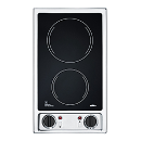 Summit - 2 Burner Electric Cooktop With Auto-Pan Detection Summit - 2 Burner Electric Cooktop With Auto-Pan Detection