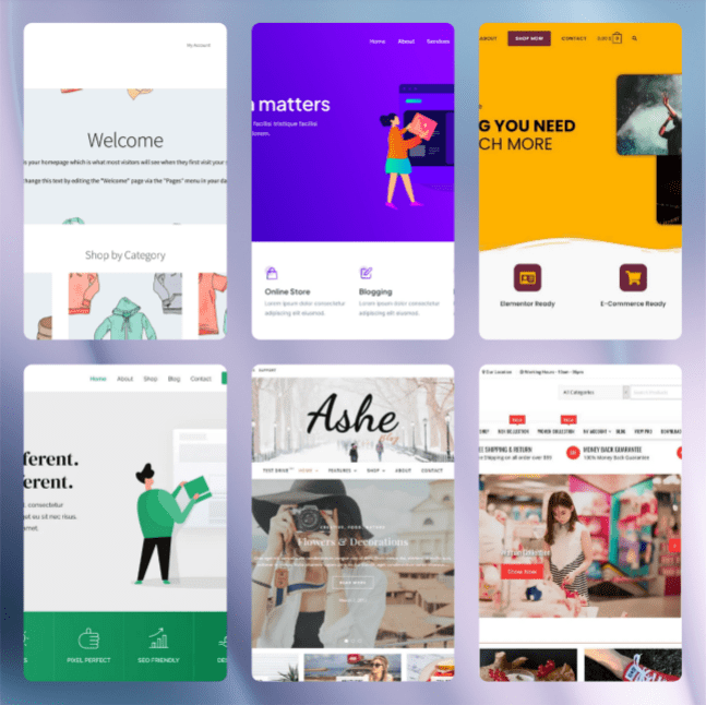 6 Best WordPress Ecommerce Themes with free version