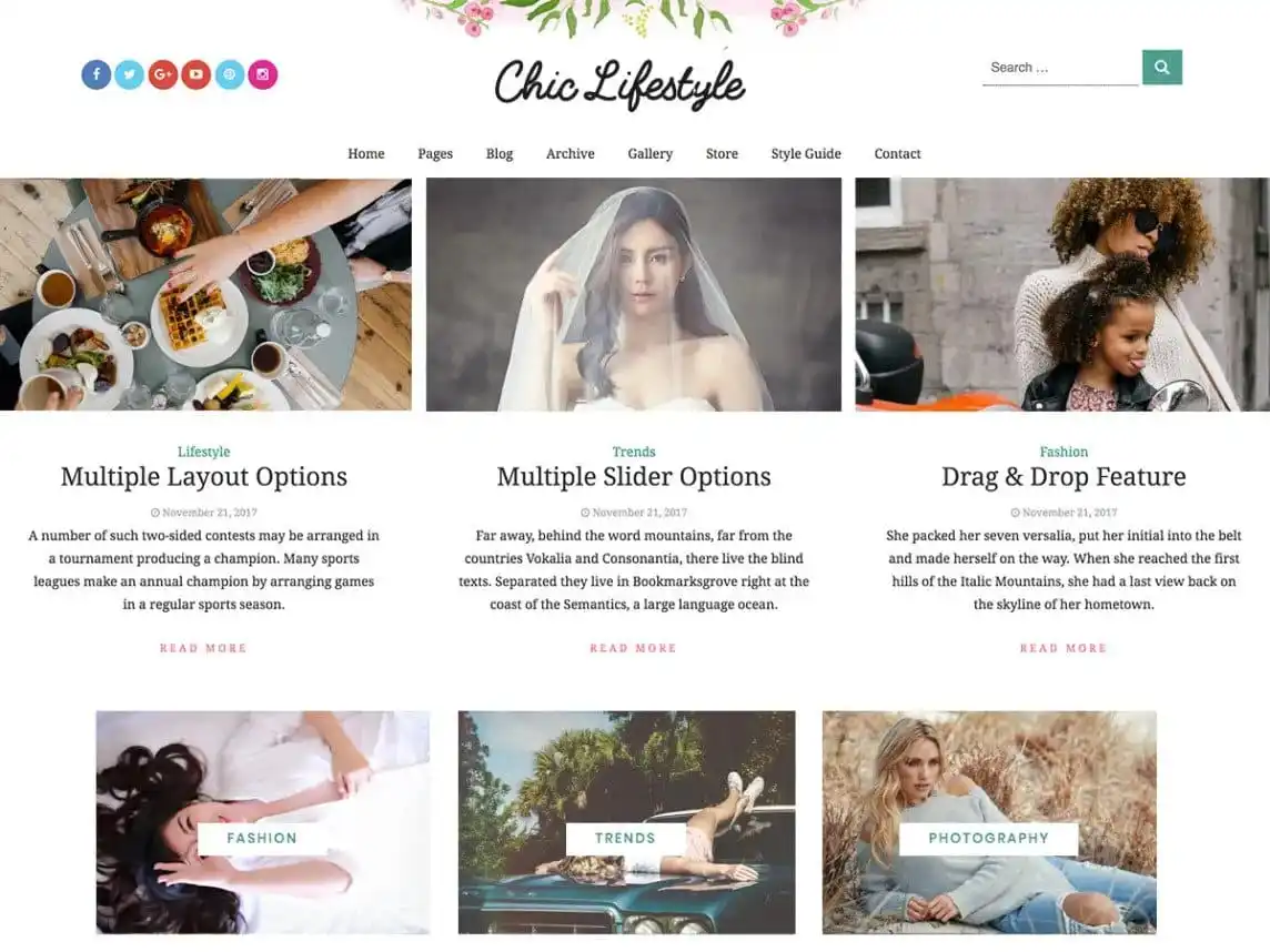 Chic Lifestyle WordPress themes Chic Lifestyle WordPress themes