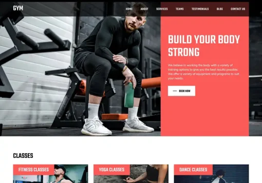 Fitness WordPress theme