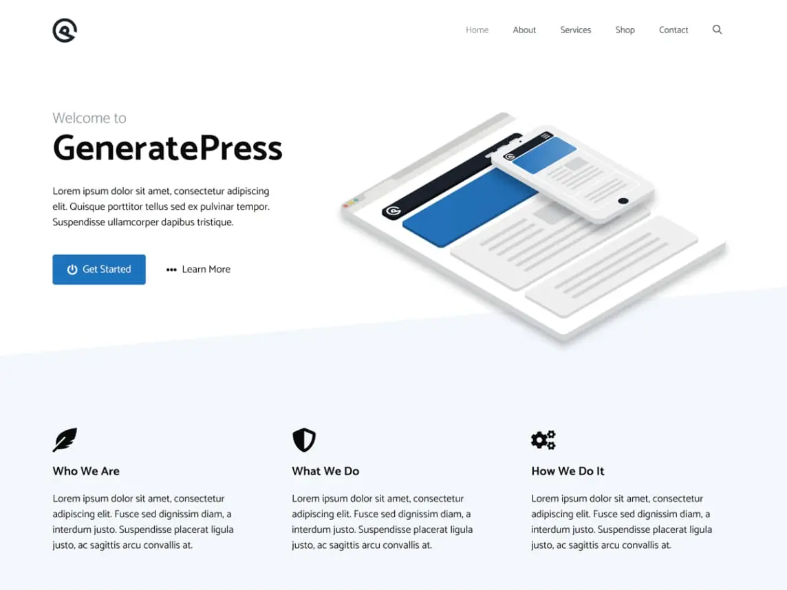 Generate Press is one of the best WordPress themes with newsletter capability