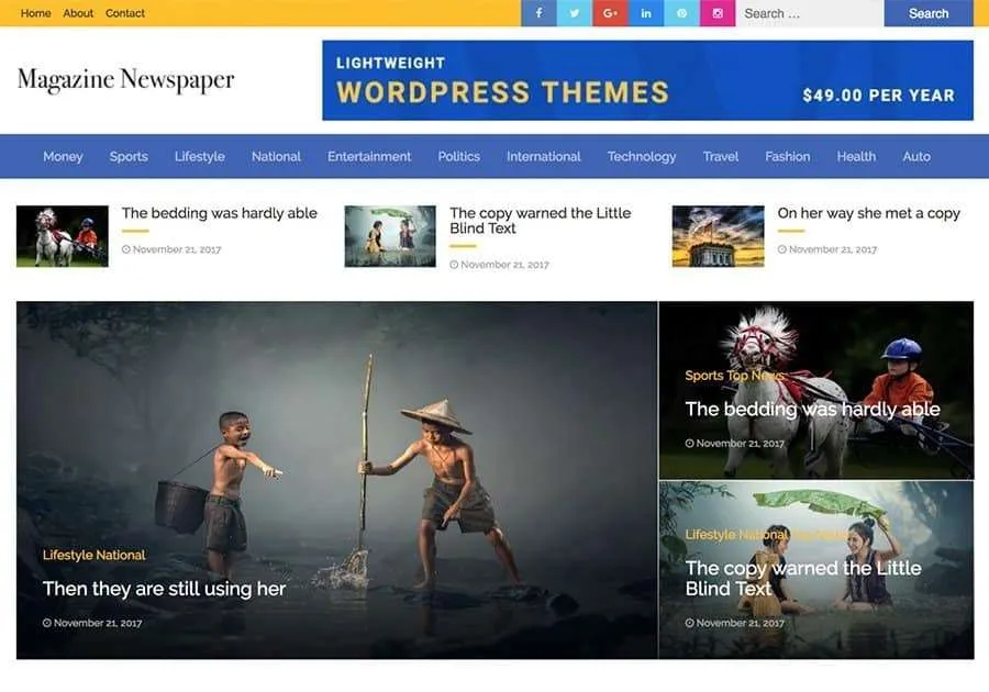 Magazine Newspaper Newspaper WordPress theme