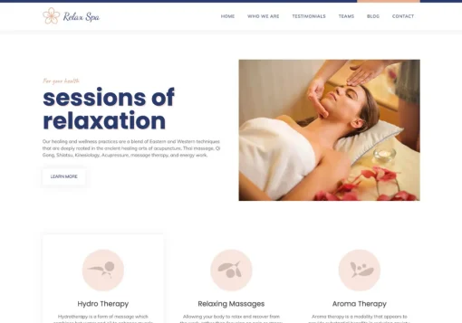 Spa WordPress theme