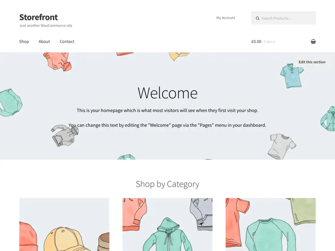 Storefront belongs to the Best WordPress Ecommerce themes
