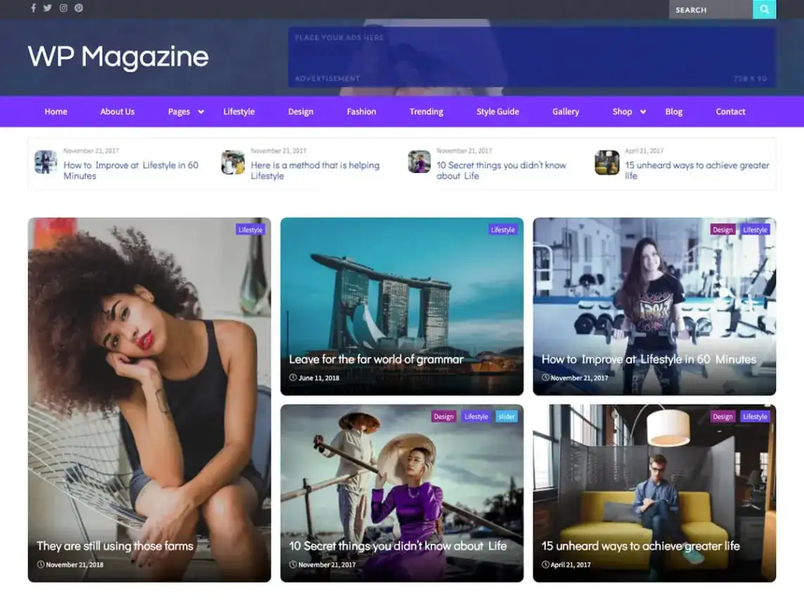 WP Magazine is one of the best WordPress themes for magazines